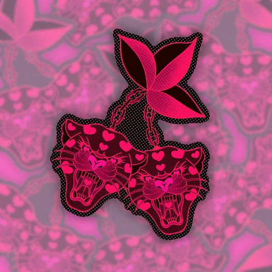 Cherry Kitties | Vinyl Sticker (Shipped INTERNATIONAL)