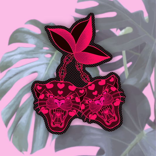 Cherry Kitties | Vinyl Sticker (Shipped INTERNATIONAL)