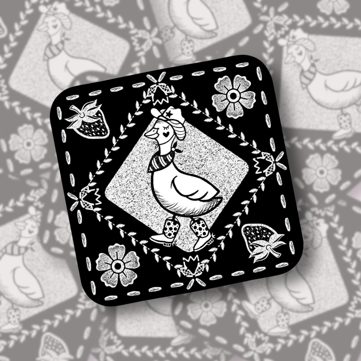 duck, duck, yeehaw goose! | Vinyl Sticker