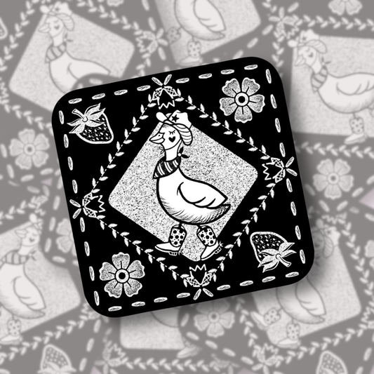 duck, duck, yeehaw goose! | Vinyl Sticker