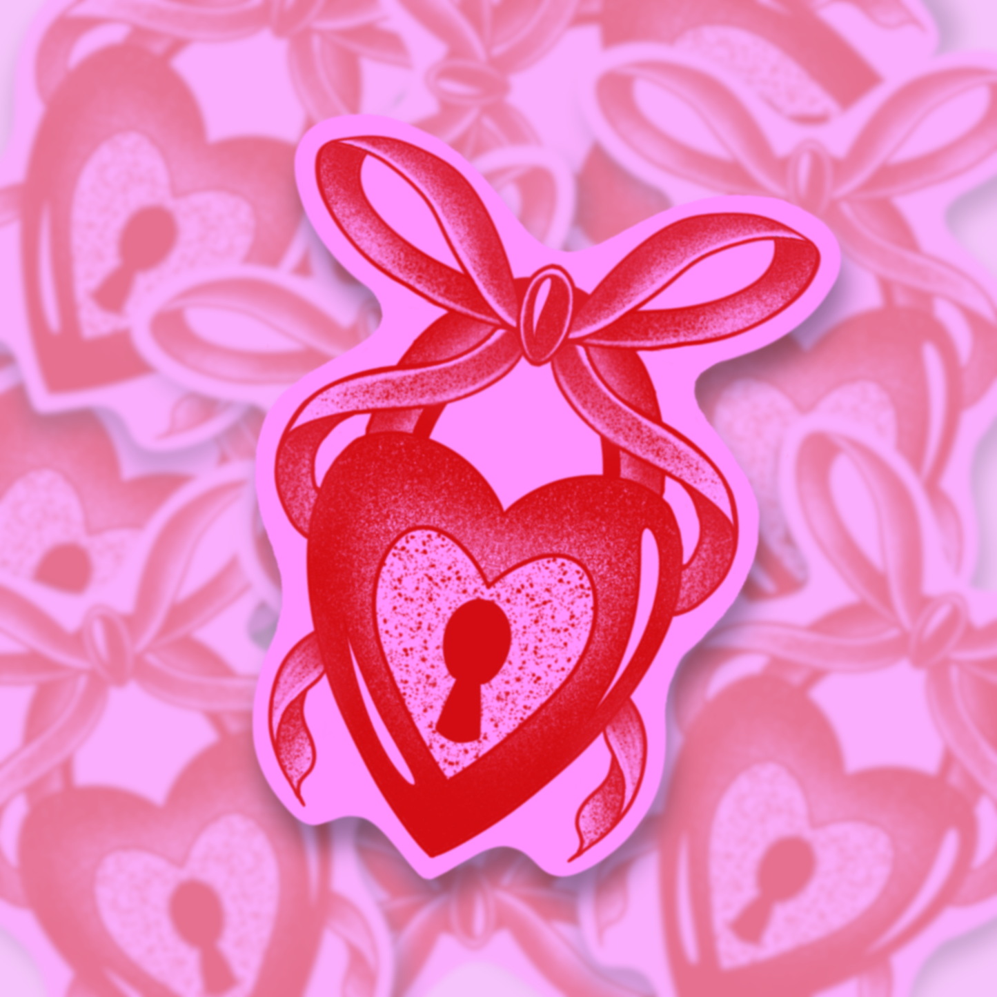 Locked and tied with a bow| Vinyl Sticker