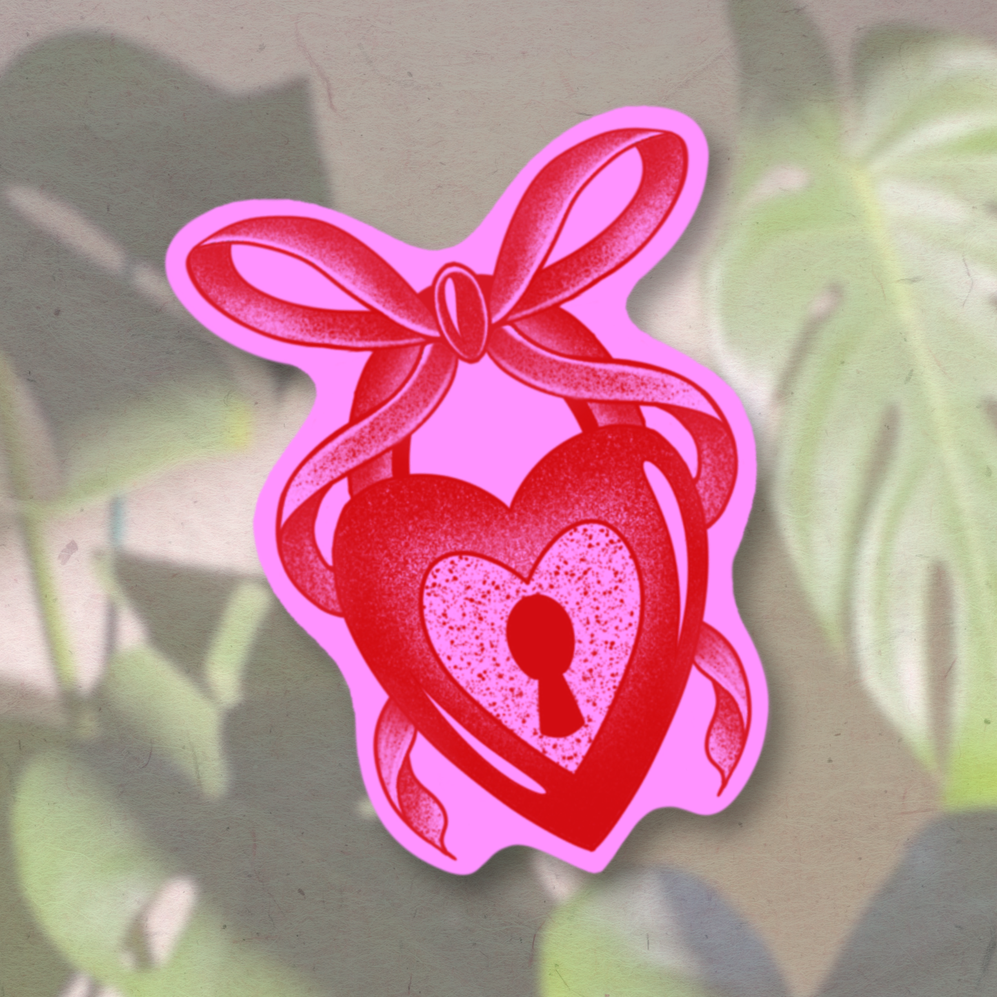 Locked and tied with a bow| Vinyl Sticker