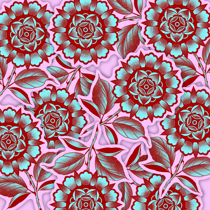 Mandala wild flower| Vinyl Sticker