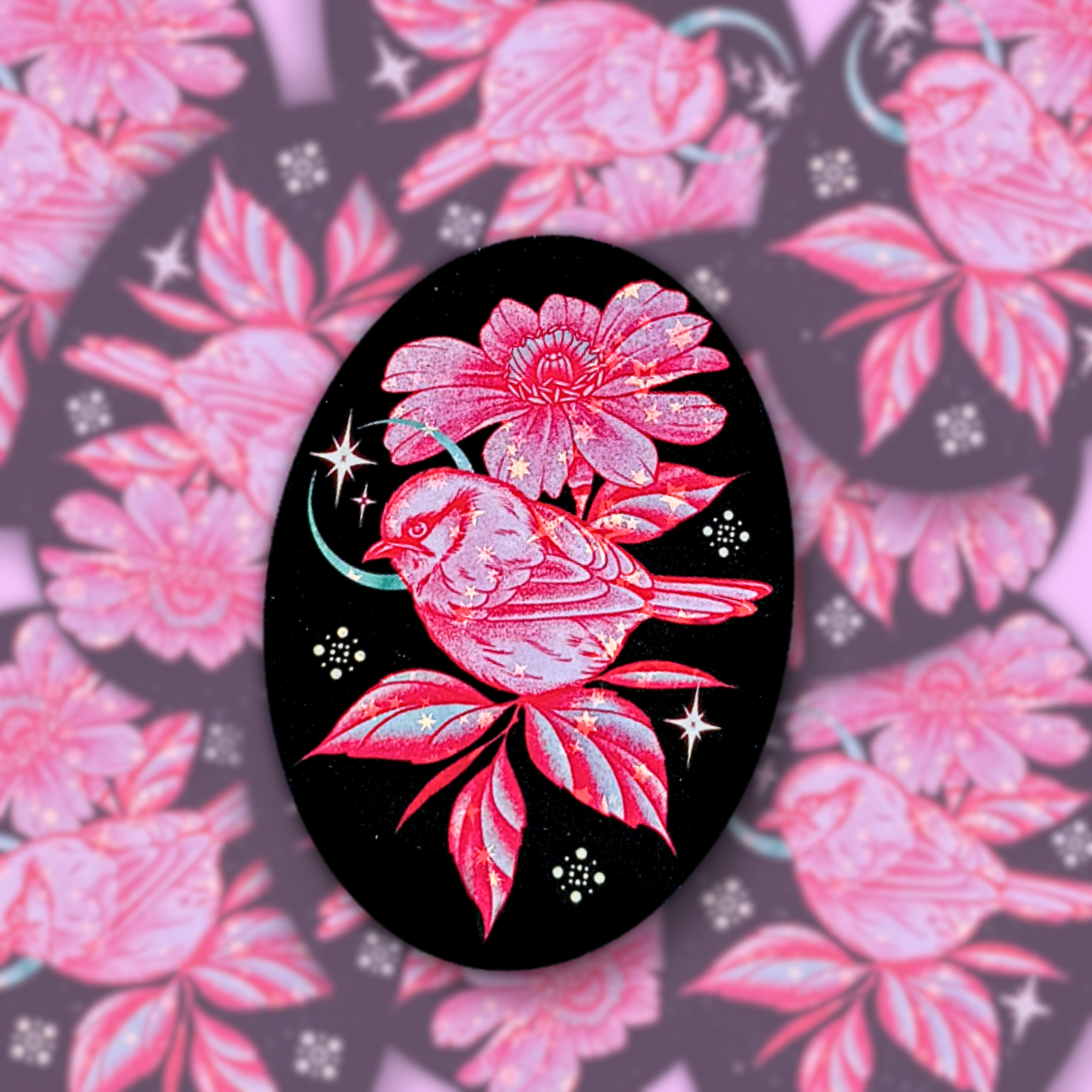 Botanical Bird | Vinyl Sticker (Shipped INTERNATIONAL)