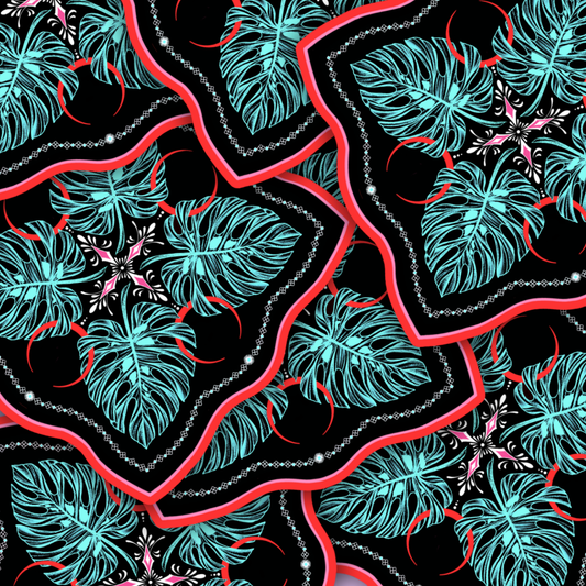 Monstera ornamental | Vinyl Sticker