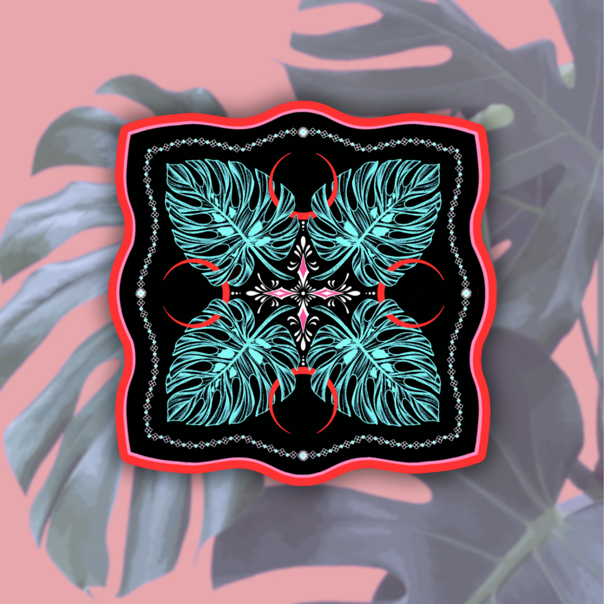 Monstera ornamental | Vinyl Sticker
