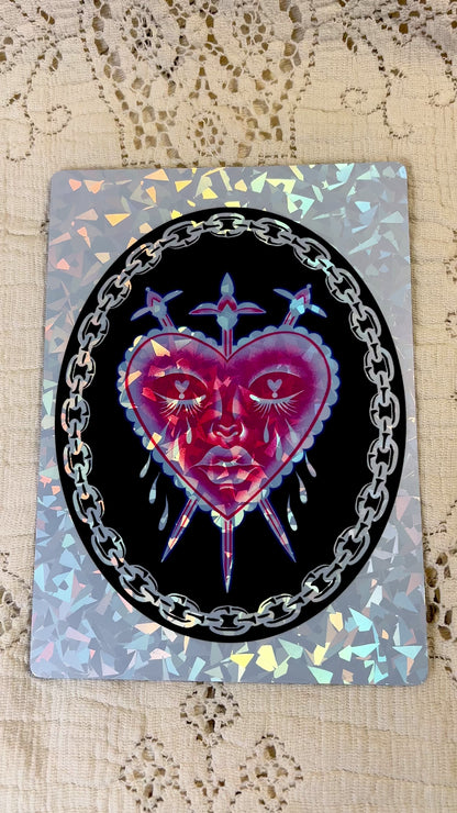 Cry Baby Frosted holographic print