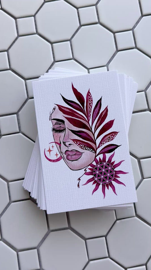 Lady of the Sun and Moon| June mail club print (Larger sizes available)