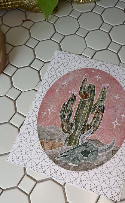 Cactus at twilight  |8”x10”| Jan mail club print