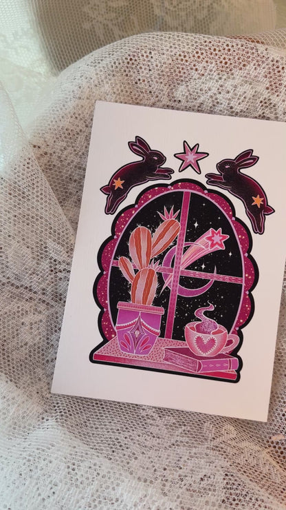Space Buns| June mail club print (Larger sizes available)