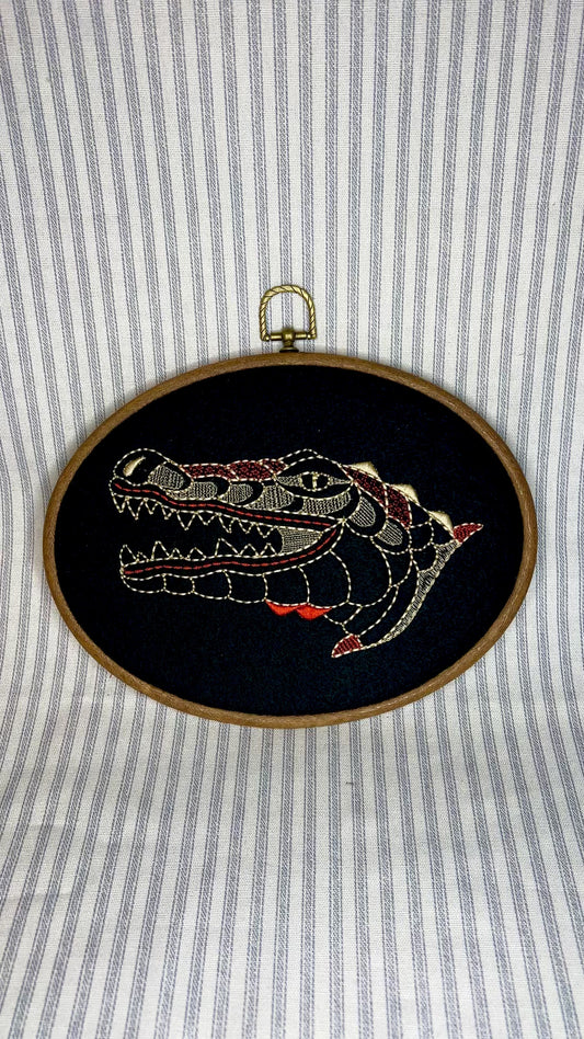 See ya later, alligator! Embroidery hoop 9.2"