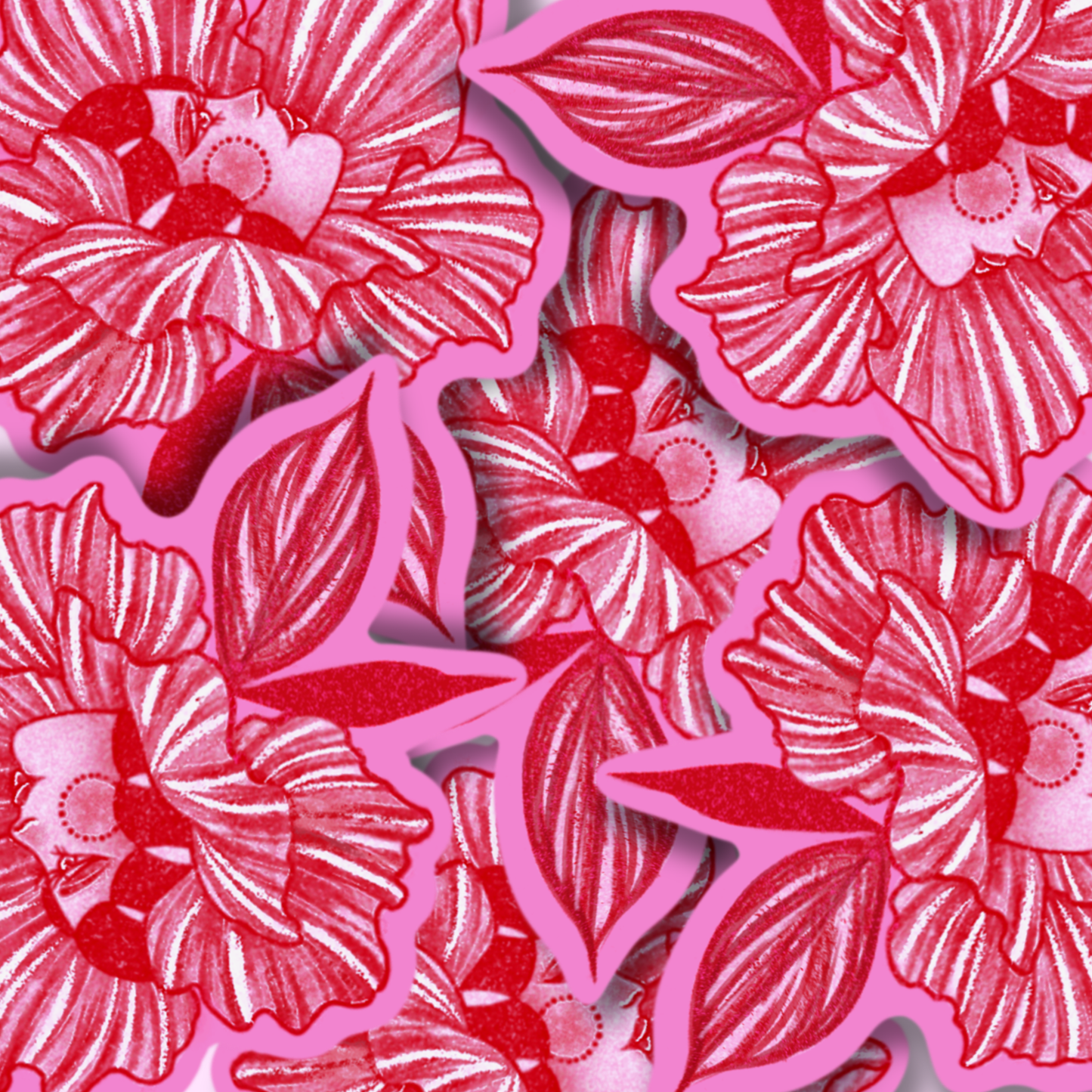 lady in red | Vinyl Sticker