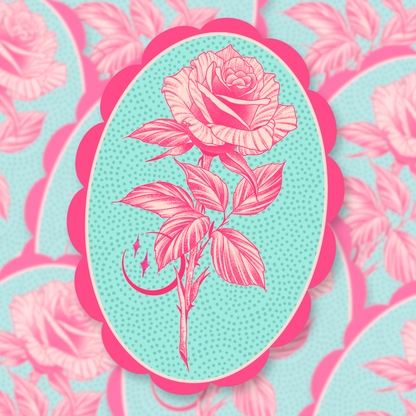 Rose Color Glasses | Vinyl Sticker (Shipped INTERNATIONAL)
