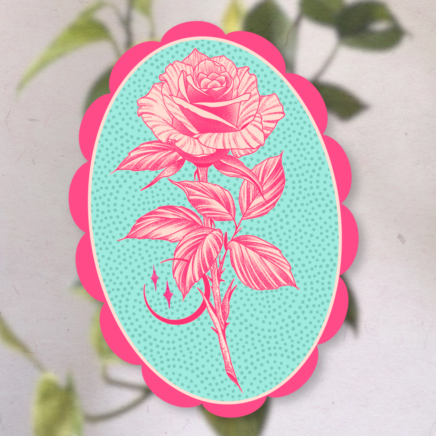 Rose Color Glasses | Vinyl Sticker (Shipped INTERNATIONAL)
