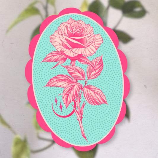 Rose colored glasses| Vinyl Sticker