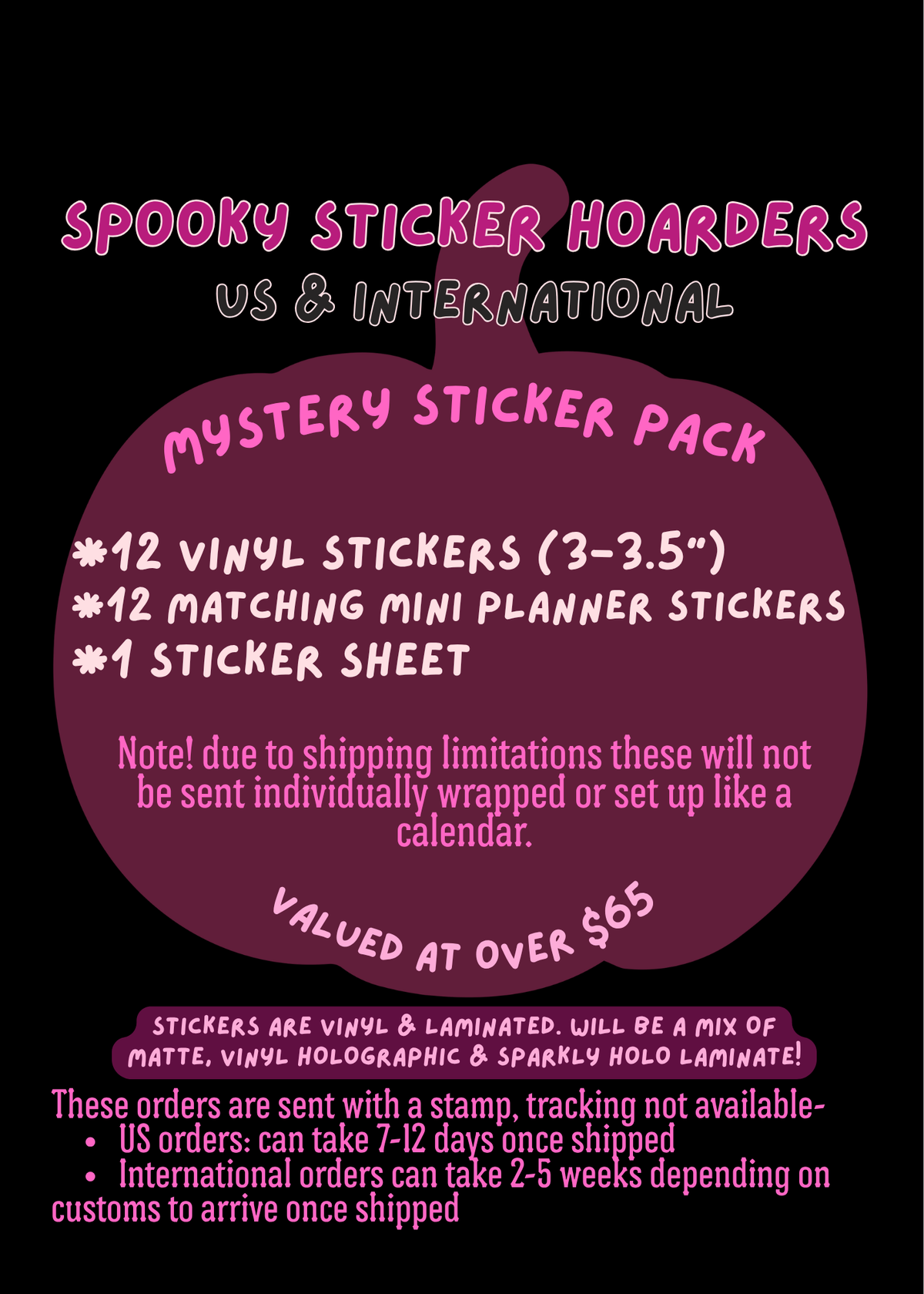 Spooky Mystery Sticker pack: 13 Haunted Nights!