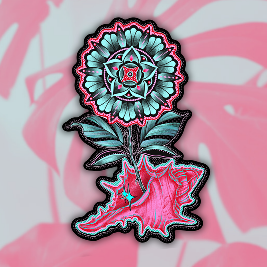 Seashell Vase | Vinyl Sticker