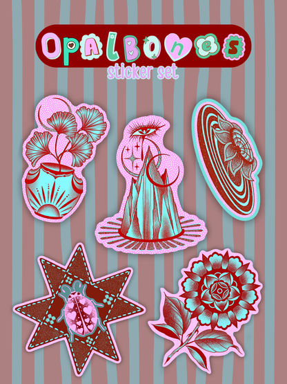Intergalactic Garden | Vinyl Sticker Set!