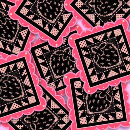 Strawberry Block | Vinyl Sticker (Shipped INTERNATIONAL)