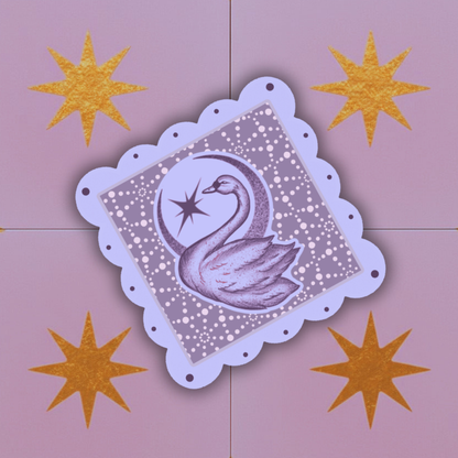 attack swan!  | Vinyl Sticker