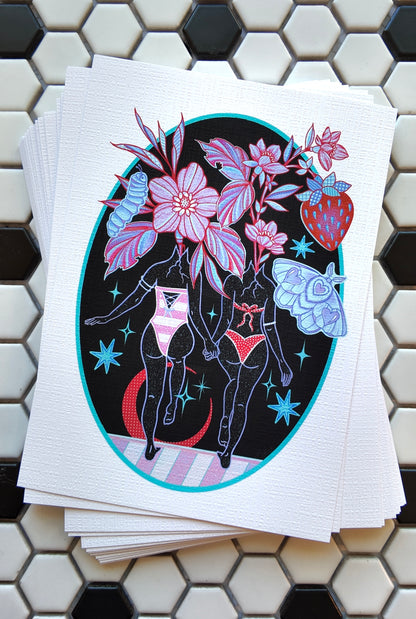 Intergalactic Besties | (Larger sizes available)