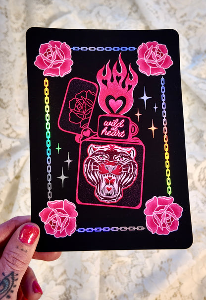 wild at heart| Foil Art Print